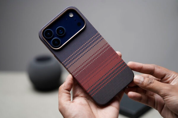 CaseWala Tangerine Orange Drop Proof Aramid Case For iPhone 17 Pro Max