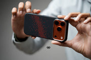 Magsafe Pixel Red Real Aramid Carbon Fiber Case For iPhone 17 Pro Max
