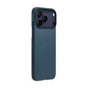 iPhone 17 Series Ultra Slim Case 1500D Black/Blue (Twill) (PitaTap™)