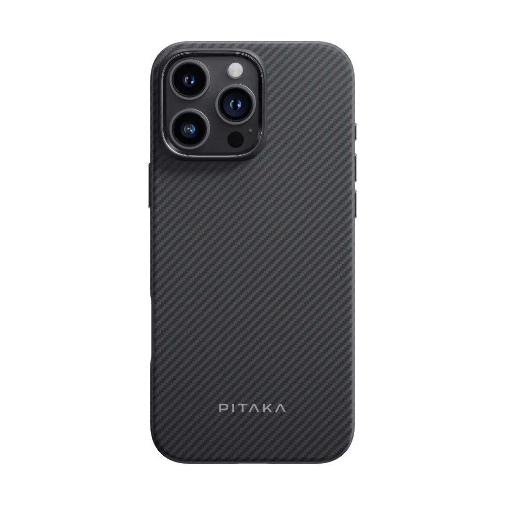 Military-Grade Protective Case for iPhone 16 Series - 600D Black/Grey (Twill)