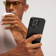 Military-Grade Protective Case for iPhone 16 Series - 600D Black/Grey (Twill)